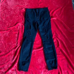 SHEIN, M, black ripped jeans